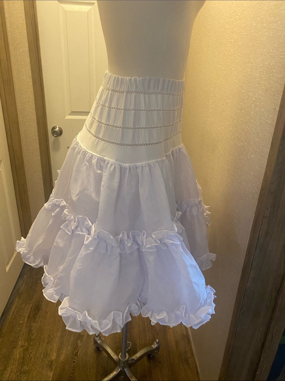 White Ruffled Petticoat Slip - Picture 6 of 6